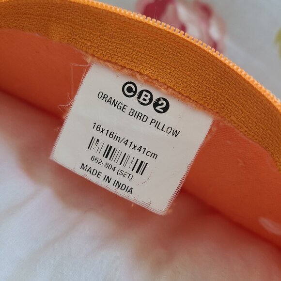 CB2 chicken pillow cover 16"x16" - Picture 6 of 7